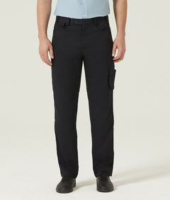 Mens NNT UNIFORMS P/V Gaberdine Flex Waist Cargo Navy Business Work Pants CATClD