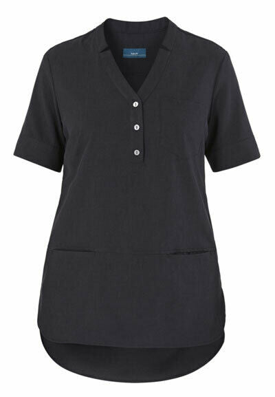 NNT Womens Polylin Short Sleeve Tunic Relaxed Fit Nurse Work Uniform CAT9XQ