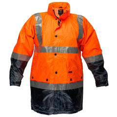 Portwest Mens Eyre Jacket Hi-Vis Day Or Night Lightweight Waterproof Work MJ306