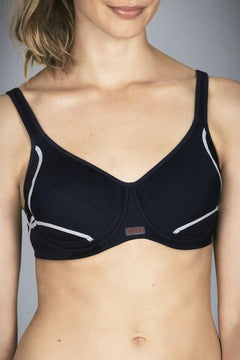 Womens Berlei Electrify Underwire Sports Bra Cross Back Support Lined Y556W