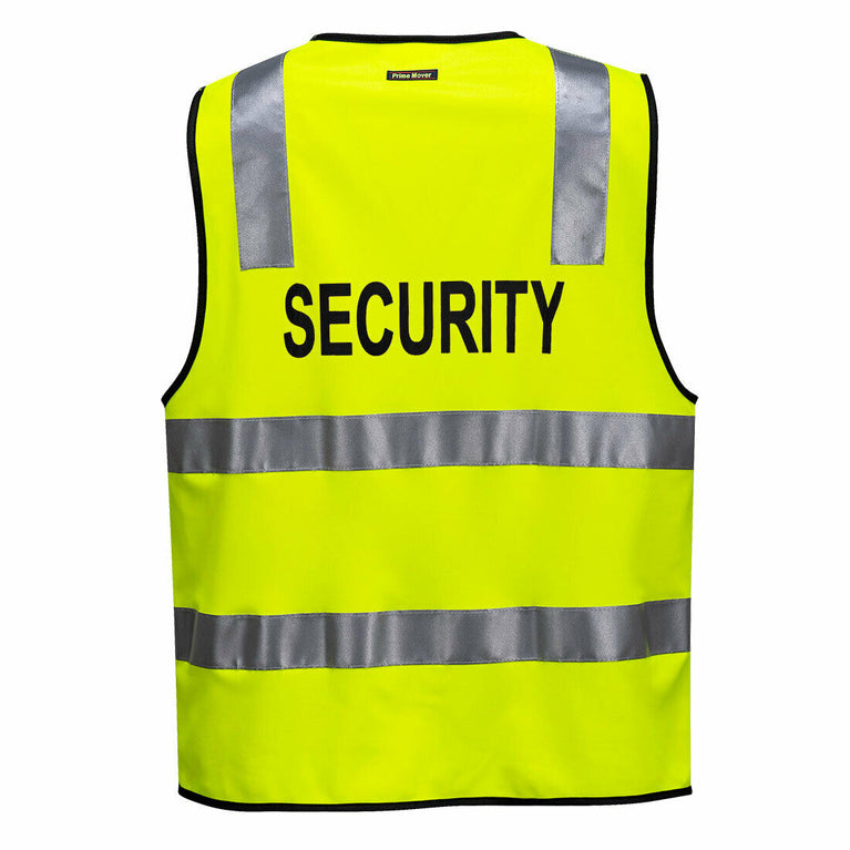 Portwest Security Zip Vest D/N 2 Tone Hi Vis Reflective Tape Work Safety MZ108