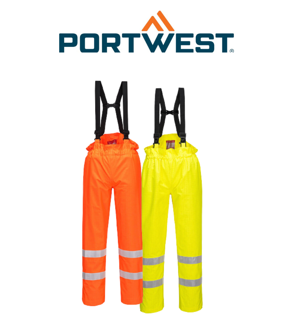 Portwest Bizflame Rain Unlined - Hi-Vis Antistatic FR Breathable Waterproof S780