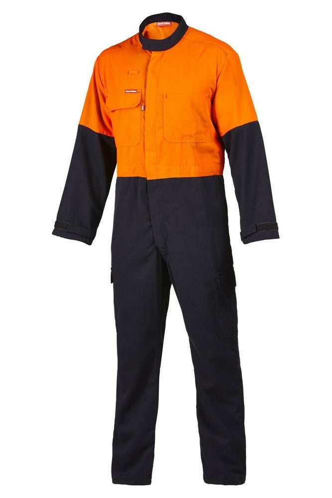 Mens Hard Yakka Protect Hi-Vis 2 Tone Tecasafe Plus Coverall Safety FR Y00302