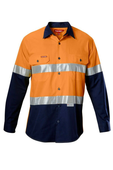 Hard Yakka Koolgear Hi-Vis Safety Summer Cool Long Sleeve Work Shirt Y07978