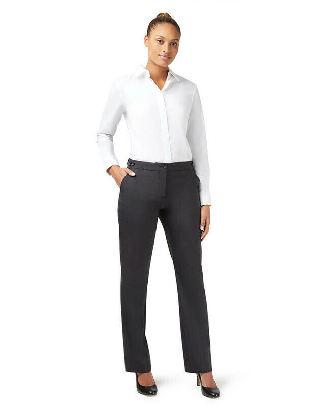 NNT Women Stretch Wool Blend Tab Formal Pants Straight Leg Business Pant CAT3CU