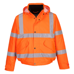 Portwest Hi-Vis Bomber Jacket Weatherproof Reflective Work Safety S463