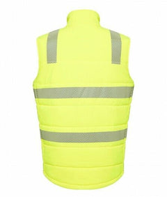 KingGee Mens Reflective Puffer Vest Storm Guard Waterproof Hi-Vis Safety K55020