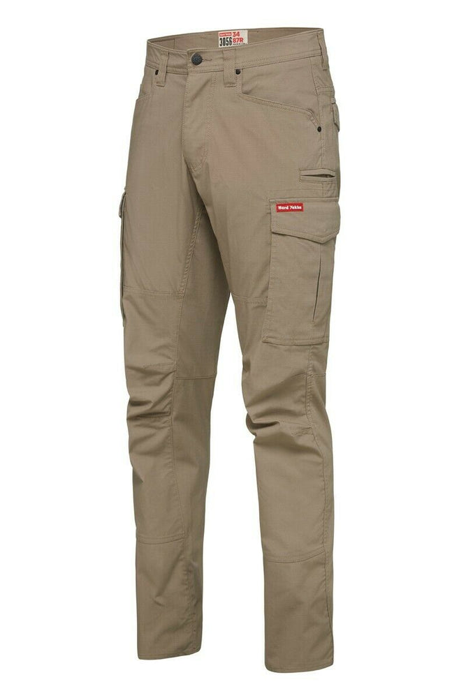 Hard Yakka Work Pants 3056 Ripstop Stretch Cargo Slim Strong Perform Y02255