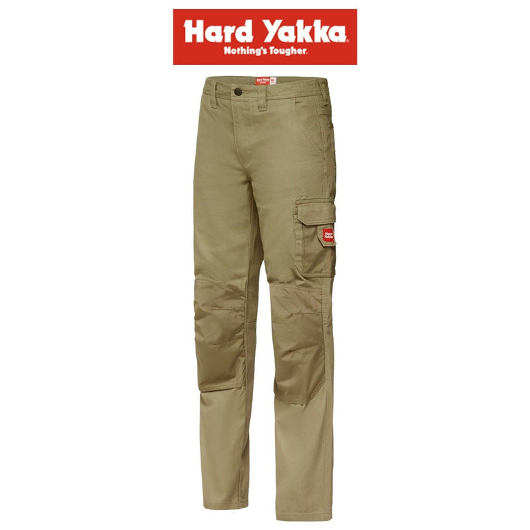 Hard Yakka Womens Legends Work Tough Pants Cargo Panama Weave Cotton Y08079