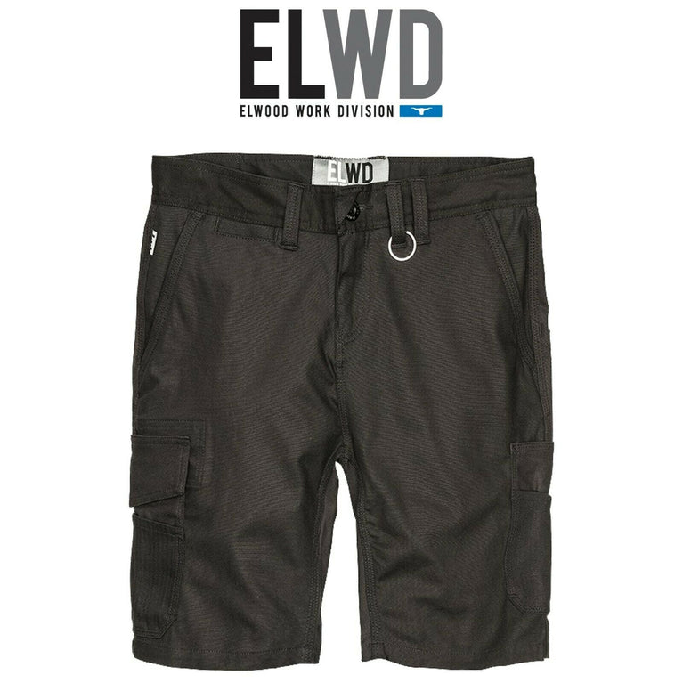 Womens Elwood Utility Shorts Cargo Phone Pocket Work Stretch Tough Tradie EWD601