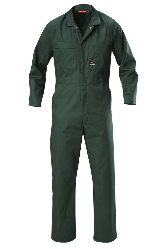 Hard Yakka Coverall Poly Cotton Safety Overalls Light Phone Pocket Y00015