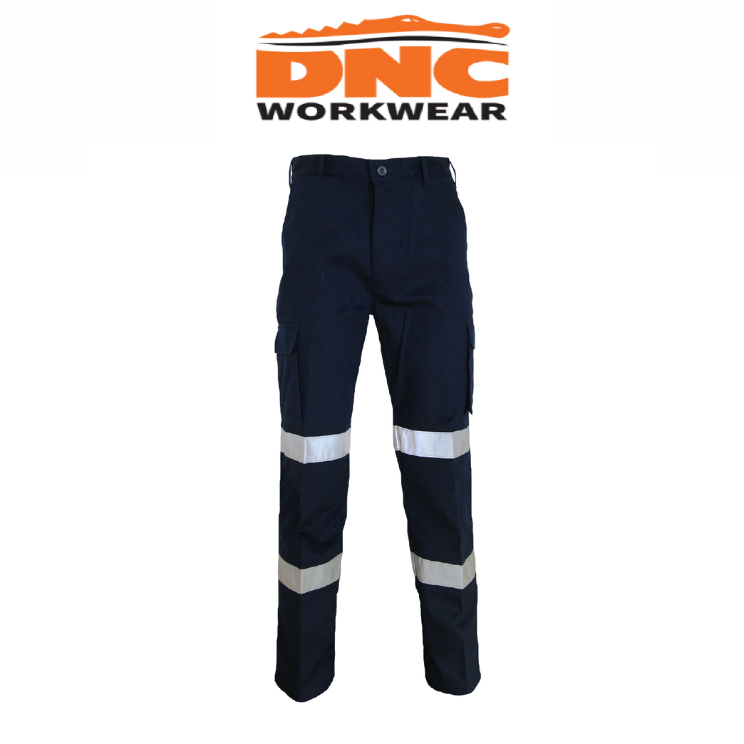 DNC Workwear Mens L/W CTN Biomotion Taped Pants Flame Retardant Work 3362