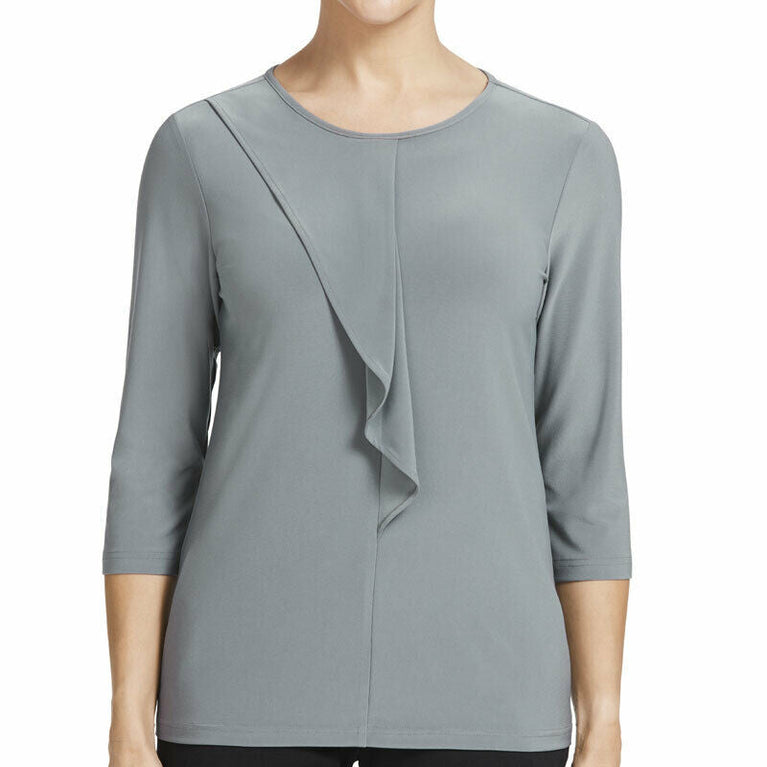 Womens NNT Blouse Soft Jersey 3/4 Round Neck T-Top Everyday Corporate Top CATU9Q