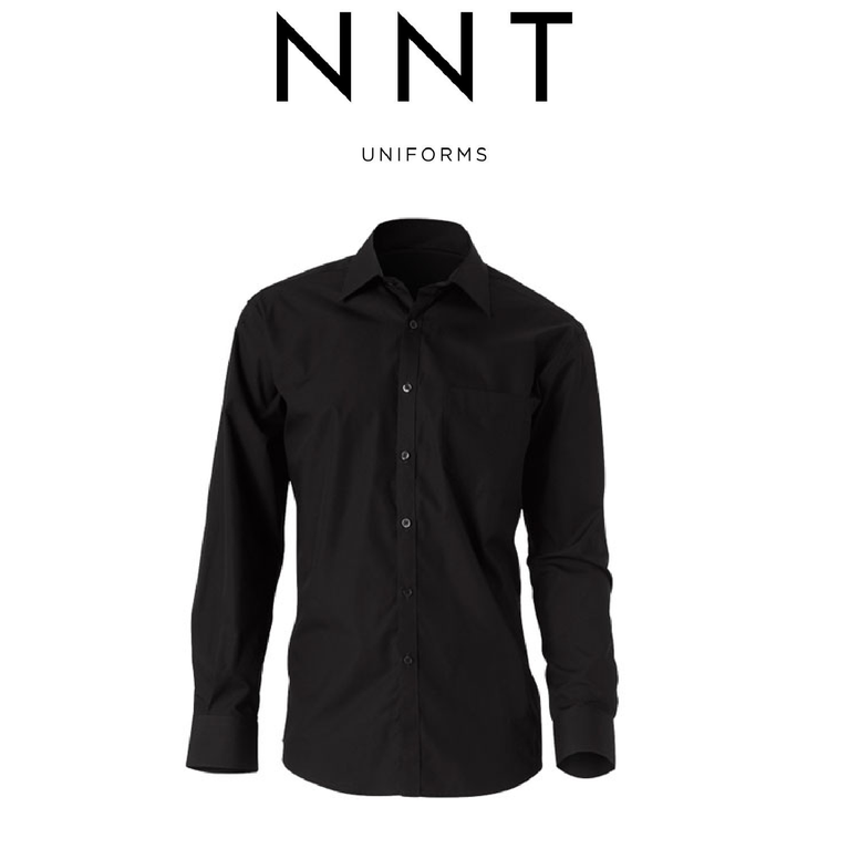 NNT Mens Polycotton Long Sleeve Cutaway Collar Classic Fit Shirt Business CATD1H