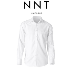 NNT Mens Textured Twill Fine Stripe Long Sleeve Cutaway Collar Business CATD1K