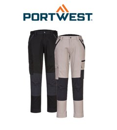 Portwest Ladies Stretch Slim Fit Trade Pants Cotton Cargo Pants Comfort LP402