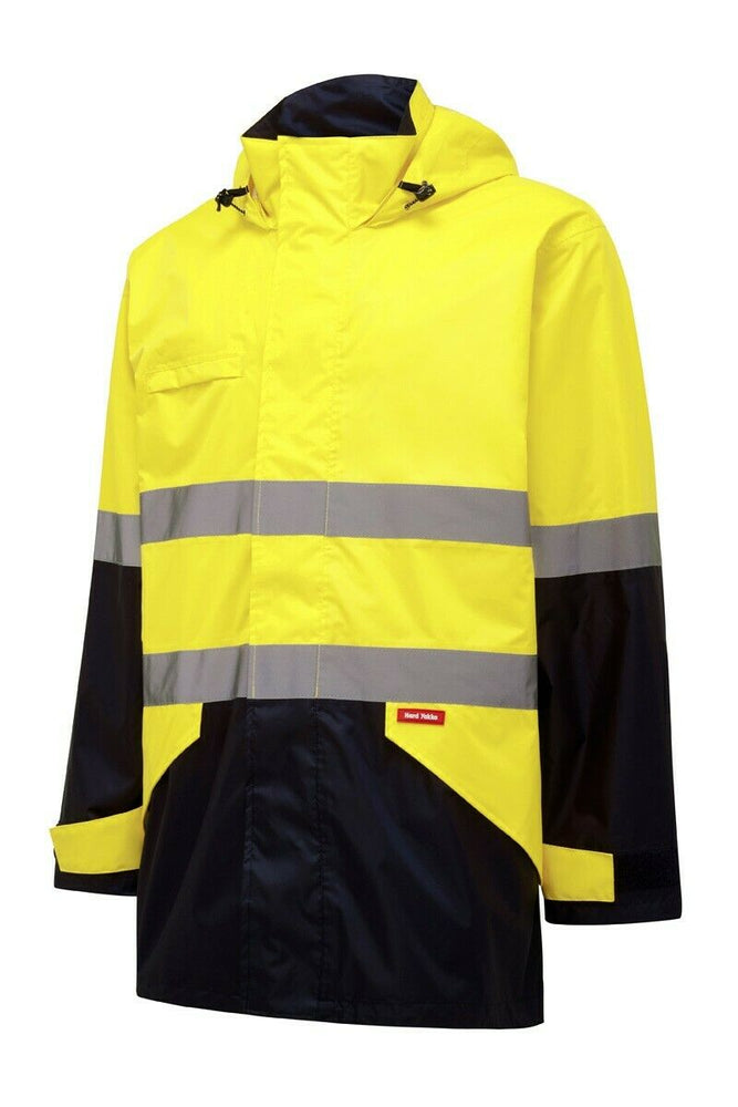 SALE! Hard Yakka Lightweight Shell Jacket Hi-Vis Safety Taped Waterproof Y06830