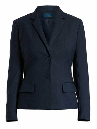 NNT Womens Formal Sharkskin 2 Button Mid Length Detail Jacket Business CAT1C4