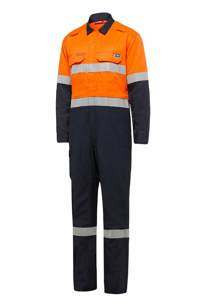 Hard Yakka Safety SheildTec Fire Resistant Coverall Overall Taped Hi-Vis Y00055