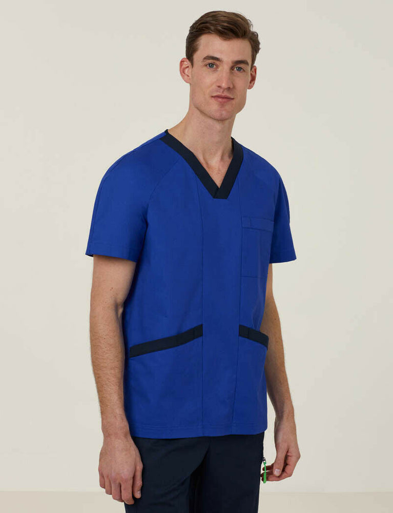 NNT Uniform Men Next Gen Antibacterial Koller Scrub Top Breathable Cotton CATRFU