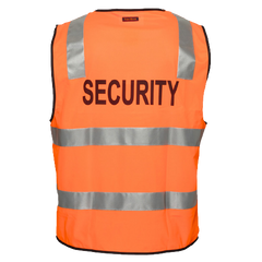Portwest Security Zip Vest D/N 2 Tone Hi Vis Reflective Tape Work Safety MZ108