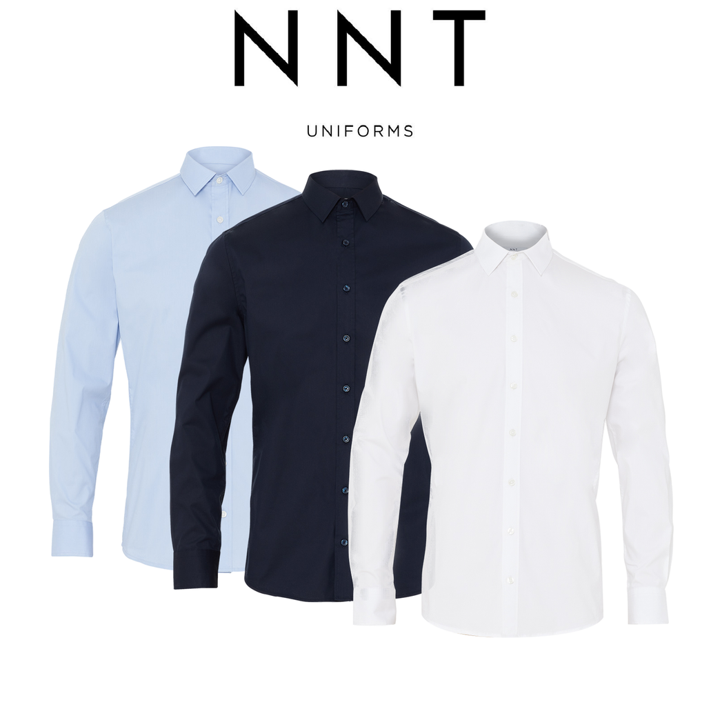 NNT Mens Business Long Sleeve Shirt Avignon Regular Fit Formal Shirts CATJDG