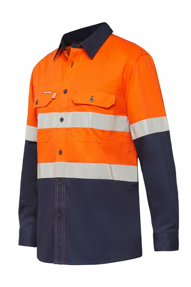 Hard Yakka Koolgear Long Sleeve Work Shirt Hi-Vis Taped Lightweight Y07740