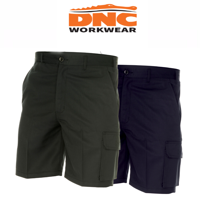 DNC Workwear Men Permanent Press Cargo shorts Tough Summer Short Work 4503