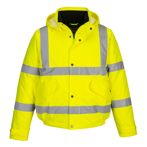 Portwest Hi-Vis Bomber Jacket Weatherproof Reflective Work Safety S463