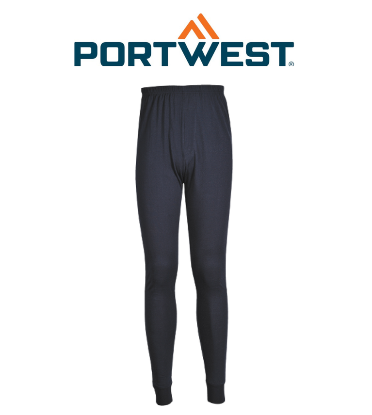 Portwest  Flame Resistant Anti-Static Leggings Breathable Navy Fabric Pant FR14