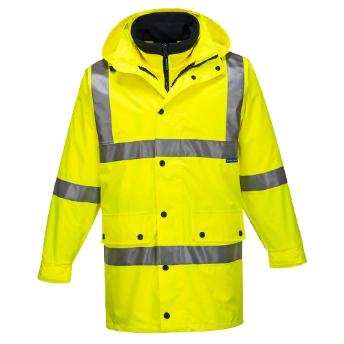 Portwest Argyle Full Day/Night 4-in-1 Jacket 2 Tone Reflective Work Safety MJ883