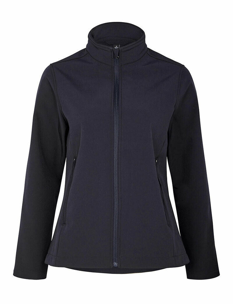 Womens NNT Warm Fleece Ladies Bonded Fleece Zip Jacket Black Navy CAT1ET