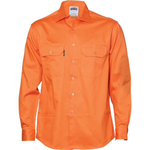 DNC Workwear Cool-Breeze Work Shirt - Short Sleeve Lightweight Cotton 3208