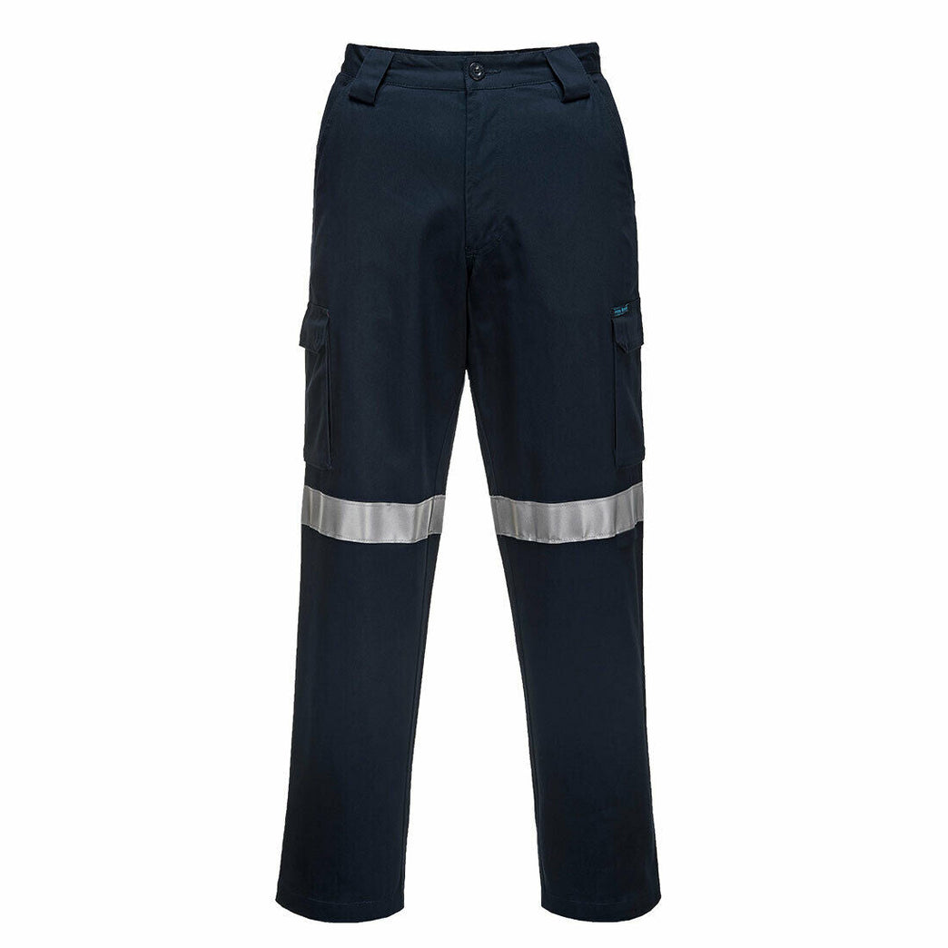 Portwest Mens Lightweight Cargo Pants Lumentex Tape Reflective Work Safety MW71E