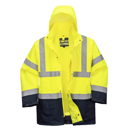 Portwest Essential 5-in-1 Two-Tone Jacket Reflective Taped Work Safety S766