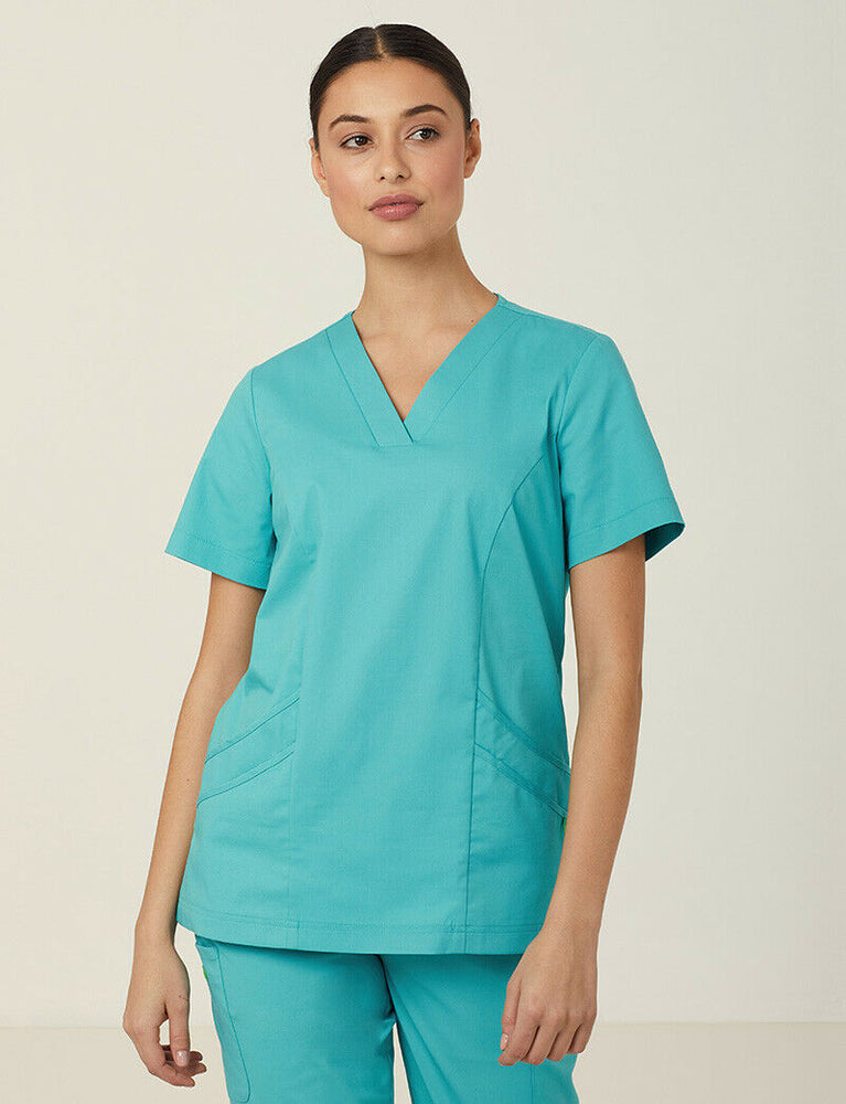 NNT Uniform Womens Next Gen Antibacterial Florence Scrub Top V Neck Nurse CATULM