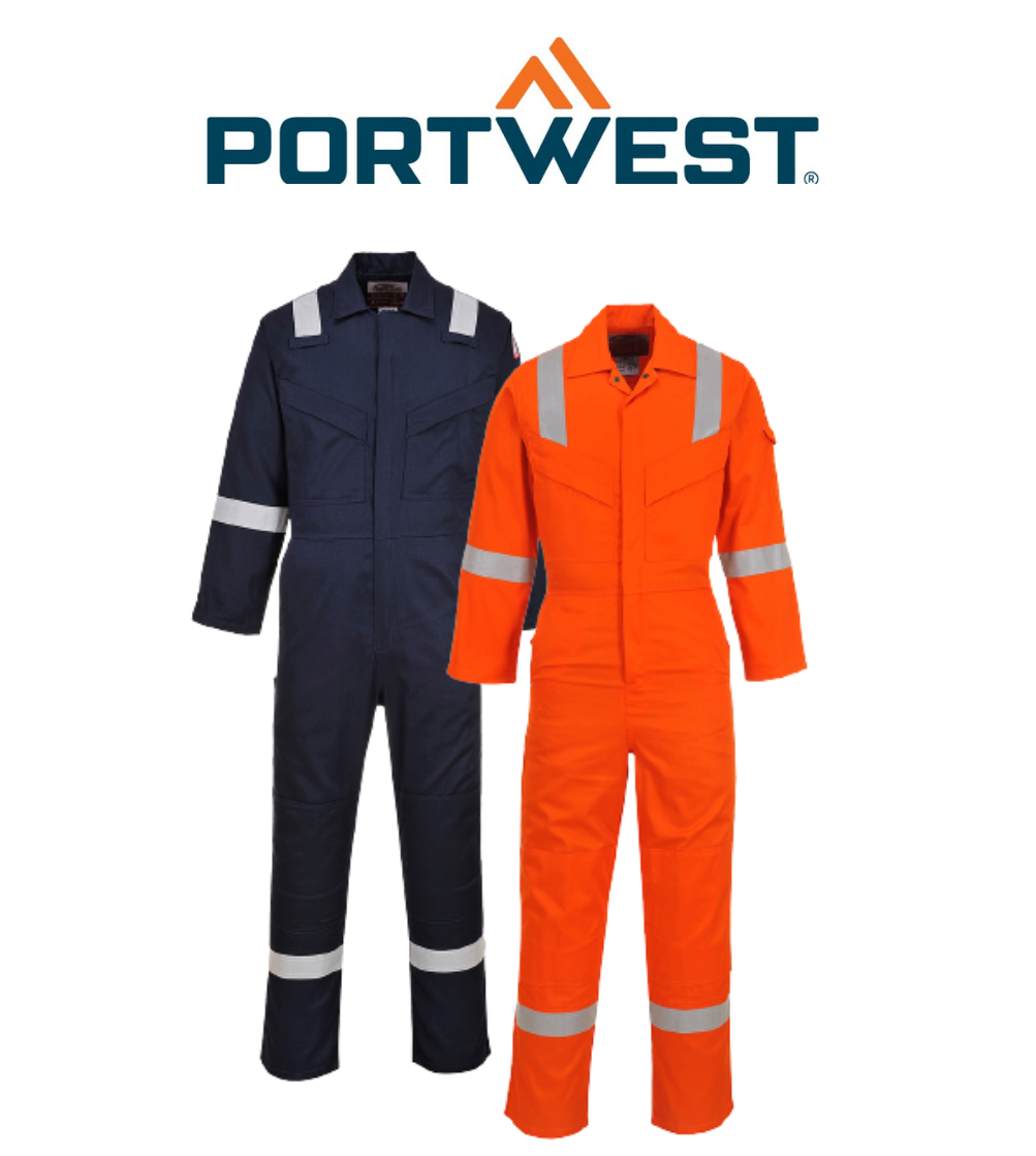 Portwest Flame Resistant Super Light Weight Anti-Static Coverall 210g FR21