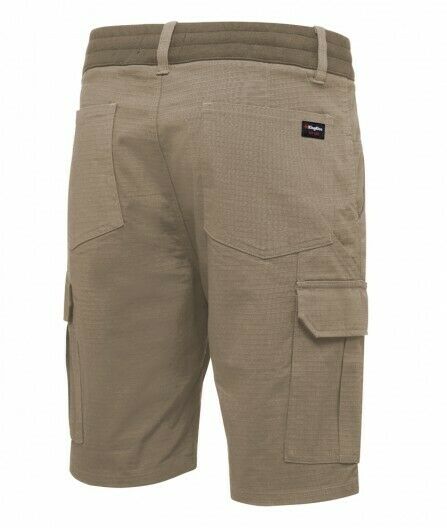 KingGee Shorts Mens Rib Comfort Waist Short Comfort Cargo Stretch Ripstop K17007