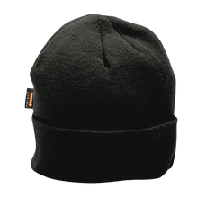 Portwest Knit Beanie Insulatex Lined Comfortable Acrylic Black Warm Cap B013