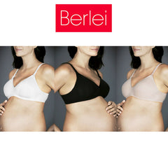 Womens Berlei Barely There Cotton Maternity Breastfeeding Bra Wire Free YZS9