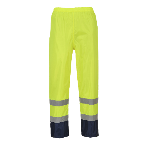 Portwest Hi-Vis Classic Two Tone Rain Pants Reflective Taped Work H444