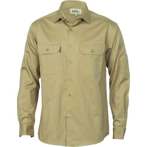 DNC Workwear Cool-Breeze Work Shirt - Short Sleeve Lightweight Cotton 3208