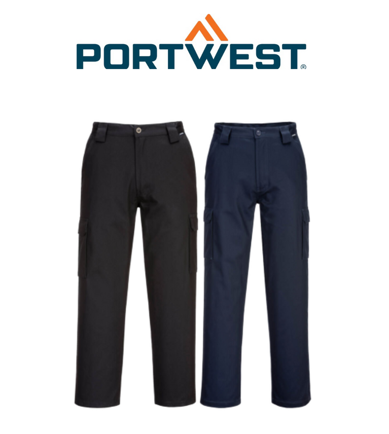 Portwest Mens Prime Mover Lightweight Cargo Pants Comfortable Work Safety MW70E