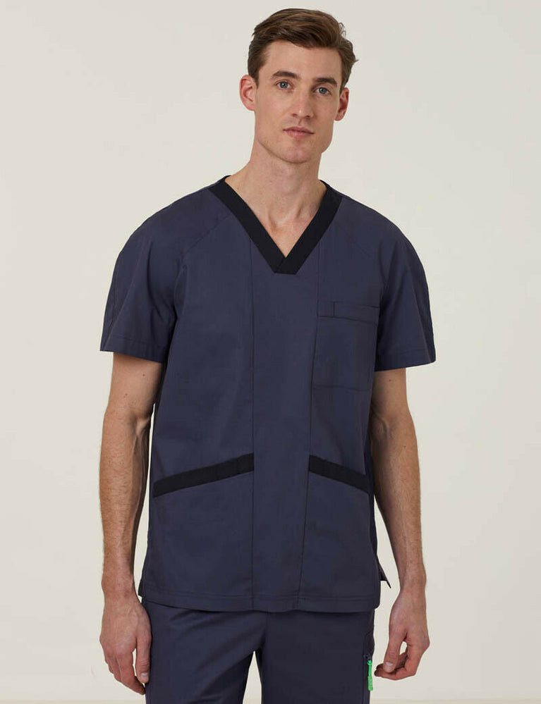 NNT Uniform Men Next Gen Antibacterial Koller Scrub Top Breathable Cotton CATRFU