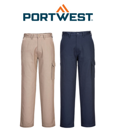 Portwest Mens Prime Mover Cargo Pant Work Cotton Drill Tough Job Pants MP700