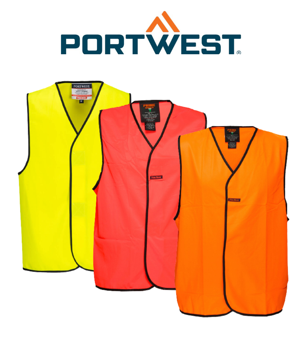 Portwest Hi-Vis Vest Class D Prime Mover Reflective Taped Work Safefy MV116