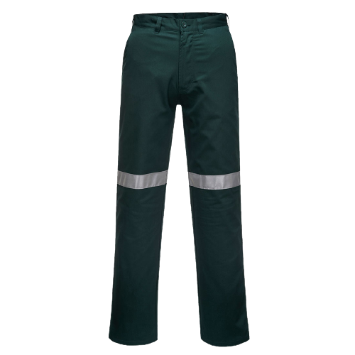 Portwest Straight Leg Pants with Tape Lightweight Reflective Tape MW705