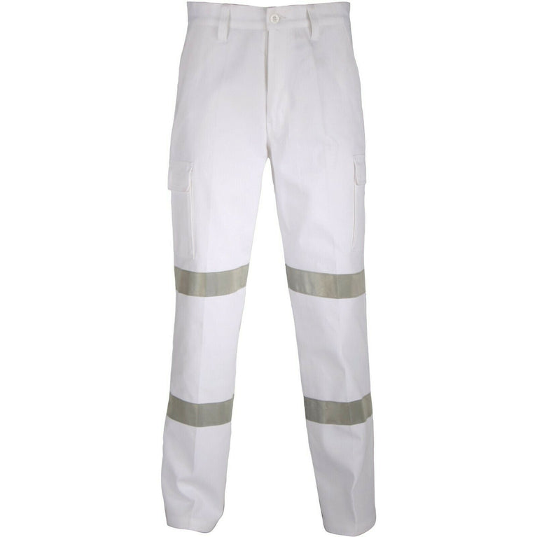 DNC Workwear Mens Double Hoops Taped Cargo Pants.Flame Retardant Work 3361