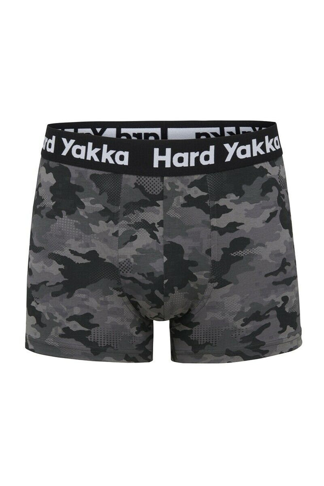 Hard Yakka Mens Cotton Trunk 5 Pack Elastic Waistband Trunks Underwear Y26578