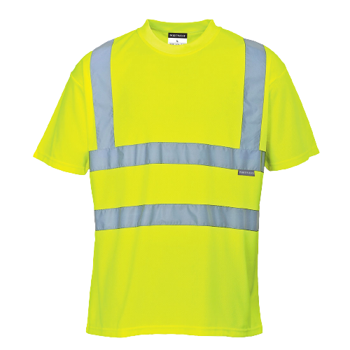 Portwest Hi-Vis T-Shirt 2 Tone Lightweight Reflective Tape Work Safety S478